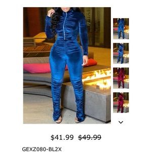 Velvet 2 pc Body-con Jumpsuit